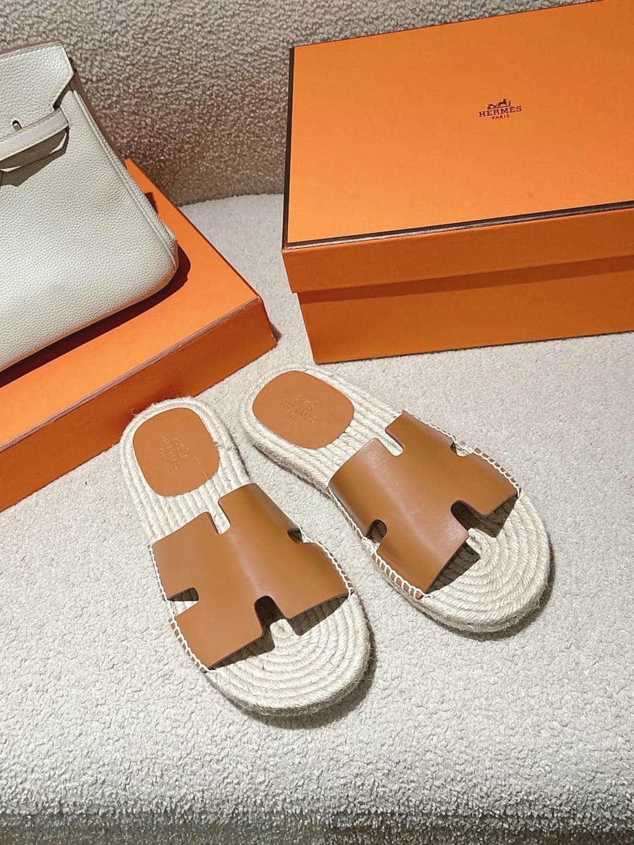 Hermes Man Straw Sandal-10